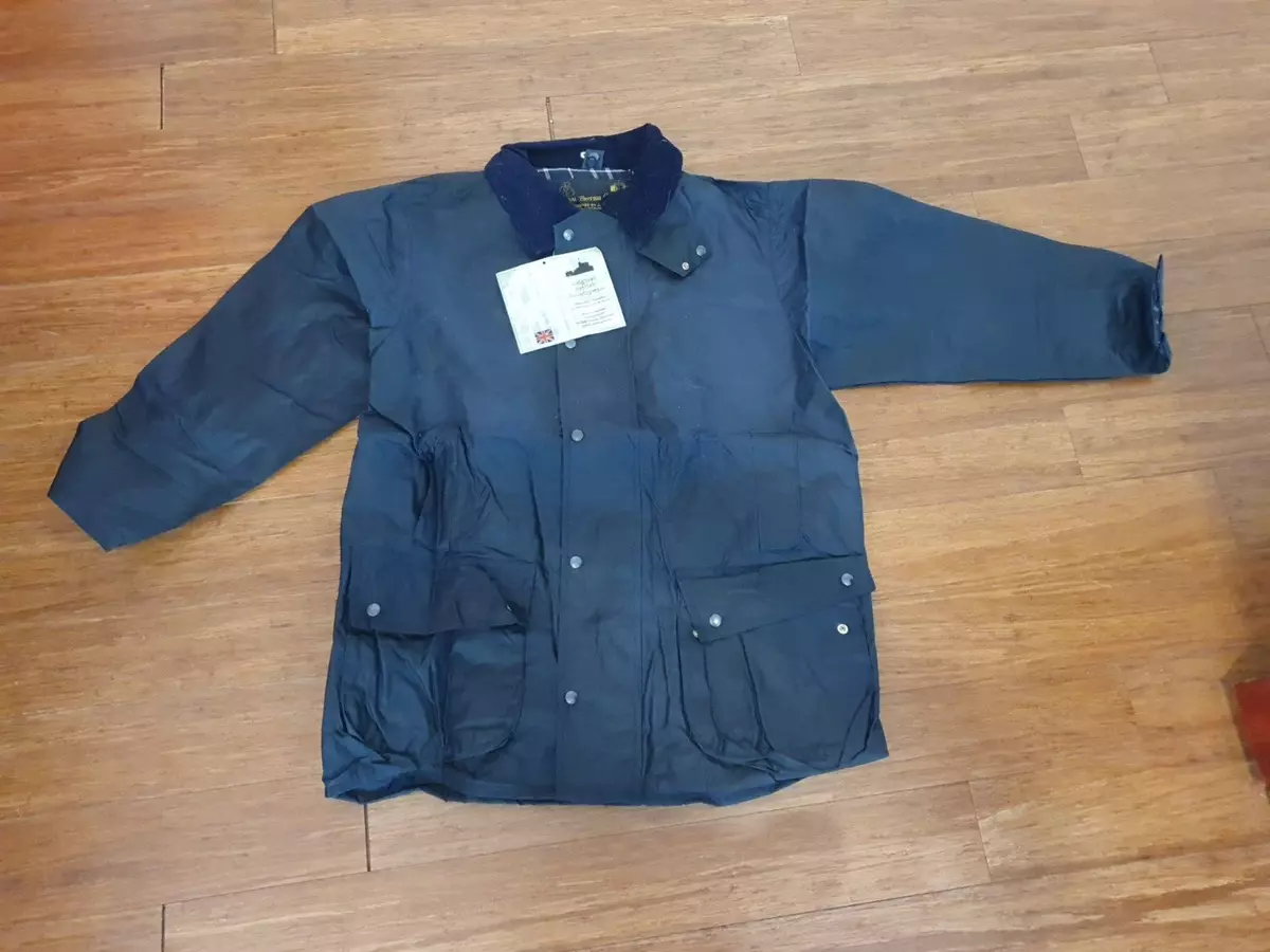 VINTAGE ORIGINAL British Countrywear Waxed Jacket Design J