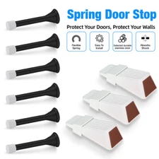 KERUI 6 Pack Spring Door Stops and 3 Pack Door Stop for Wall and Door Protection