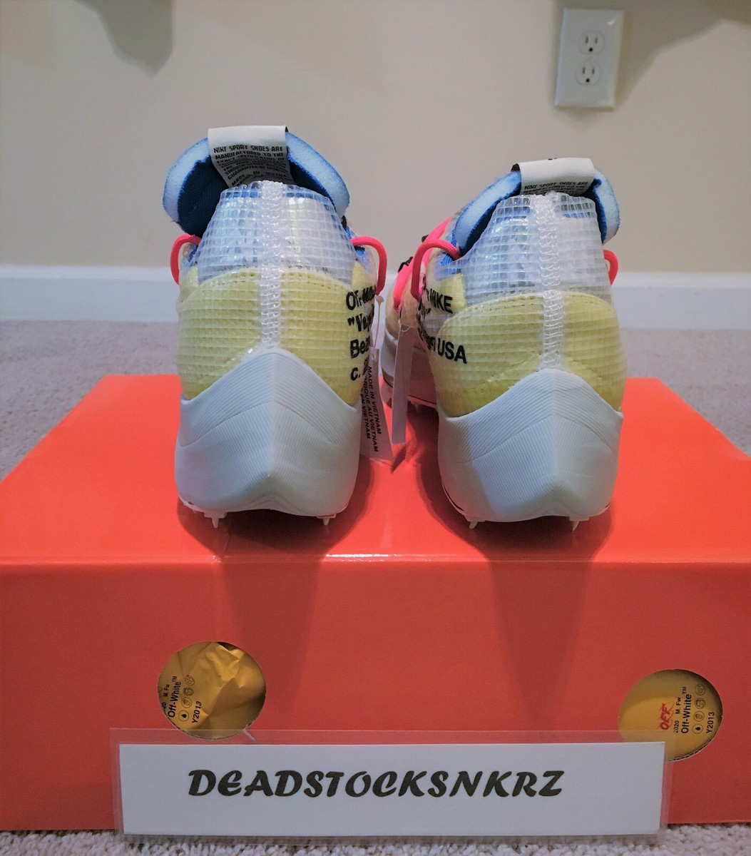 NEW Nike x Off White Vapor Street Tour Yellow Black CD8178-700 Men\'s Size 12.5 Size 7 - Off-White Vapor Street Tour Yellow for sale online  main image 3