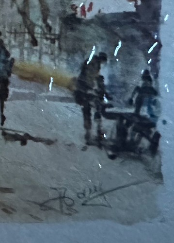 Dany Latrigue - Water Color Signed Sealed - Arc de Triomphe - Paris - Picture 3 of 3