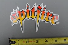 Spitfire Skateboard Wheels Clear Orange Fire Z77 Original Skateboarding STICKER