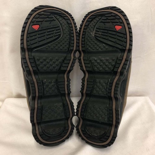 MENS SALOMON BROWN SNOW CLOGS SHOES 