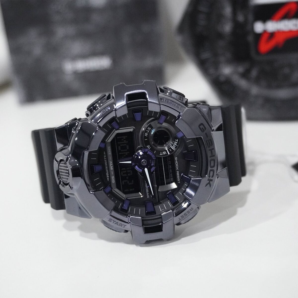 Casio G-Shock GM-700P-6A G-Steel Purple Tone Metallic Metal Casio G-Shock GM-700P-6A G-Steel Purple Tone Metallic Metal