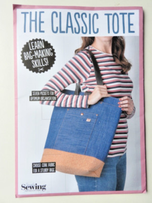 UNCUT einfaches Nähmuster KLASSISCHE TASCHE TASCHE nähen lernen