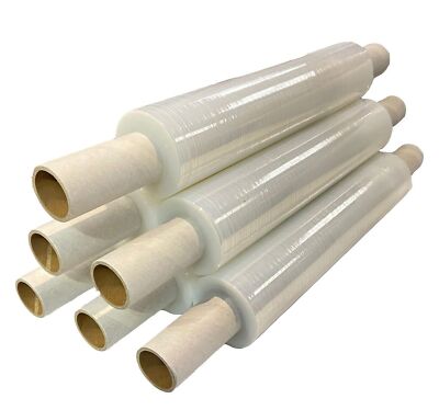 STARKE ROLLEN DURCHSICHTIGE PALETTE STRETCH SCHRUMPFFOLIE GUSS PAKETVERPACKUNG KLEBEFOLIE