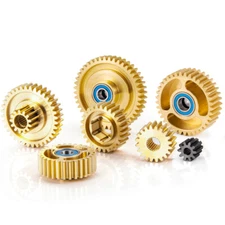 1/2 Set Transmission Gearbox Gears Parts for 1/14 RC Car Tamiya Tractor Truck