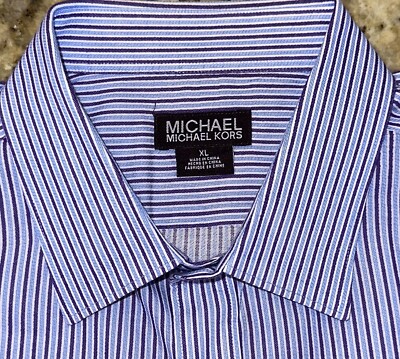 michael kors regular fit dress shirt Michael Kors Cotton Dress Shirt - Black