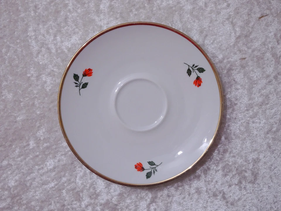 15 tlg. Konvolut Kaffeeservice Design Winterling Porzellan Vintage - Rote Blumen - Bild 4 von 4