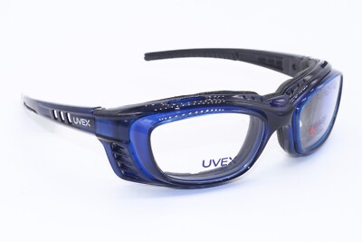 NEW UVEX BY HONEYWELL SW09R BLUE WRAP AUTHENTIC DESIGNER FRAME EYEGLASSES 56-21