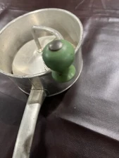 2 Qt Foley Food Mill Green Wood Potato Masher Ricer Vintage Farmhouse