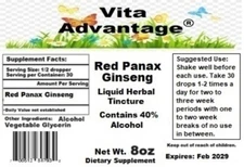 Red Panax Ginseng Tincture, Extract