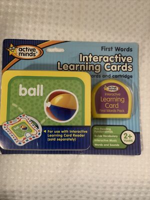 Active Minds Interactive Learning Cards First Words New