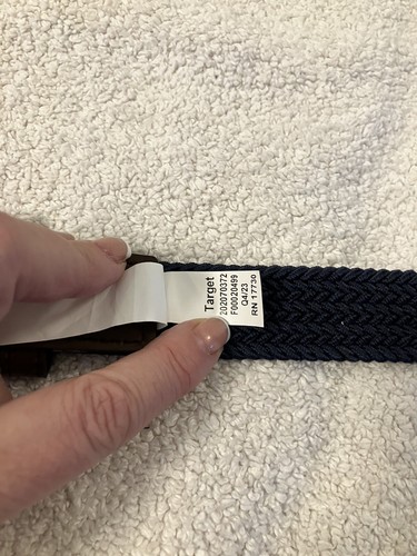 Cat & Jack™ Blue Kids' Webbed Woven Belt Size XL - Picture 4 of 4