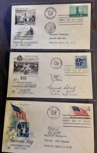 Twenty-eight (28) 1959 USPS First Day Covers - Bild 10 von 12