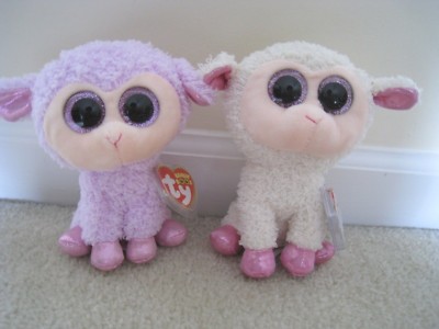 Ty, Orchid and Twinkle Lambs Boos;Orchid-Kroger Exclusive-Both 2016 Releases.TPd