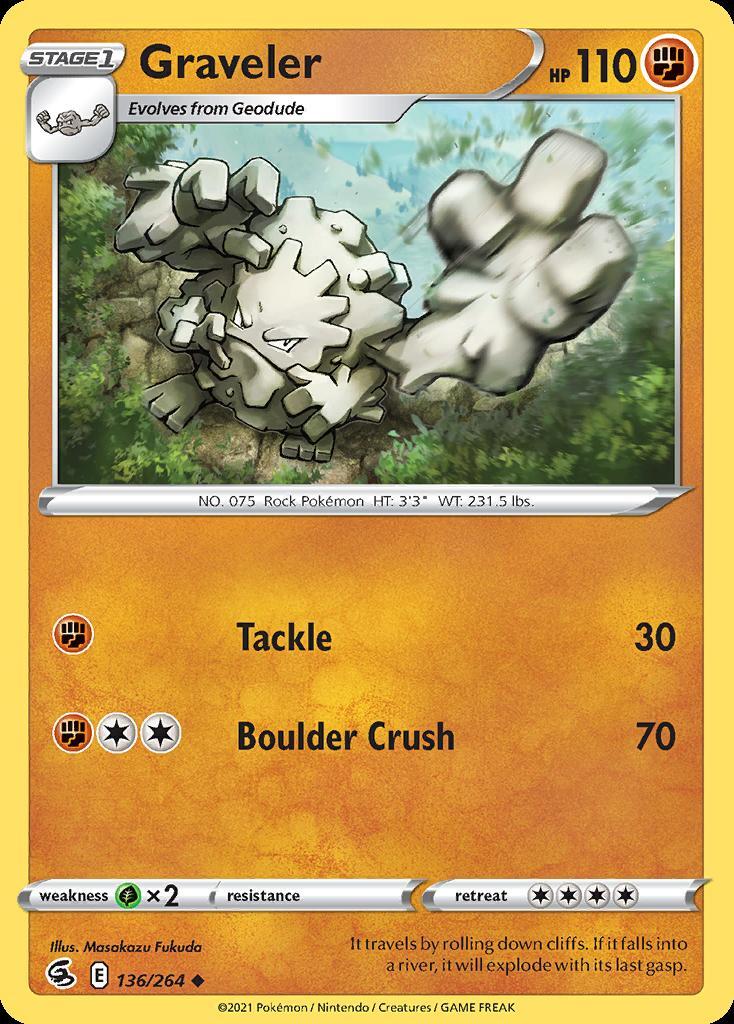Pokemon Graveler (136/287) Fusion Strike LP