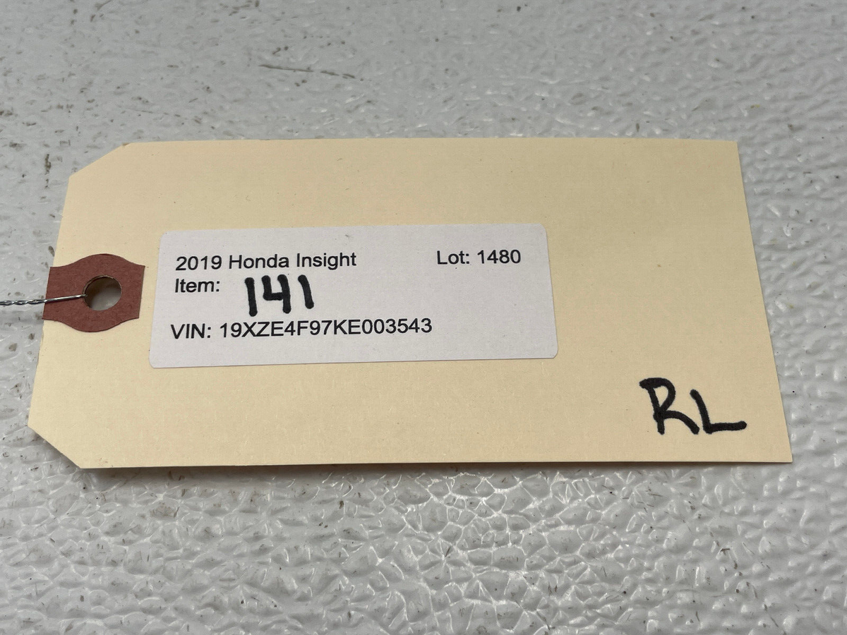 2019-2022 Honda Insight Rear Left Exterior Door Shell Panel