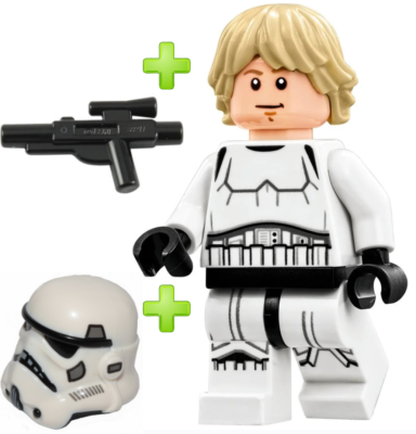 LEGO Star Wars Luke Skywalker Minifigure in Stormtrooper Gear Disguised  75159