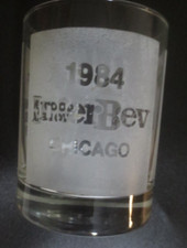 Interbev 1984 Chicago Seagrams Mixers Short Glass 12 0z