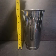 Libertyware Stainless Steel Malt Milkshake Ice Cream Mixer Mixing Cup, 30 oz.