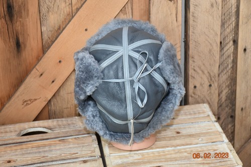 SOMBRERO DE INVIERNO DE PIEL DE OVEJA REAL HECHO A MANO PIEL DE OVEJA CUERO TRAMPERO - Imagen 25 de 33