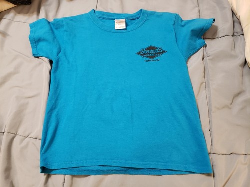 Stewarts Drive-In Root Beer Tuckerton NJ Youth Blue T Shirt Size Small - Picture 3 of 5
