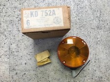 Vintage Nos Kd 752a Amber Class A Single Face Turn Signal Light - 6 Volt - Nice Vintage Nos Kd 752a Amber Class A Single Face Turn Signal Light - 6 Volt - Nice