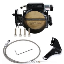 92MM Black Throttle body+TPS IAC+Bracket For Chevy GM Gen III LSX LS LS1 LS2 LS7