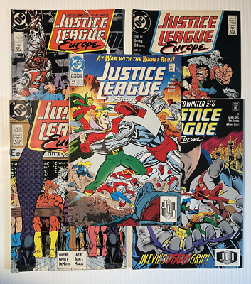 Justice League Europe No.4, 5, 6, 46, & 48 (1989 & 93) DC Comics   Giffen, Jones