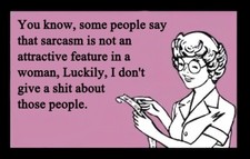 You Know Some People Say Sarcasm Is Not Attractive Feature -MAGNET