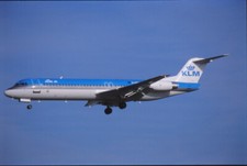 Dia Fokker 100 KLM UK Flugzeug 35mm ungerahmt O152-8-2