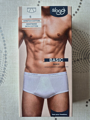 SLOGGI Herren Känguru Slip FR 2 EU 4 UK 32 (= S) Basic Maxi Weiß