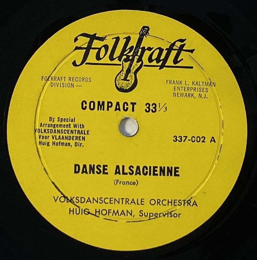 Volksdanscentrale Orchestra French Folk  7" EP 33 rpm M- Folkraft Foto 2 de 2