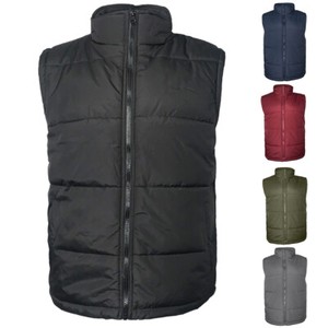 Mens Zip Vest Jacket Warm Lining Water Resistant Fall Sleeveless Coat HK94037M - Click1Get2 Offers