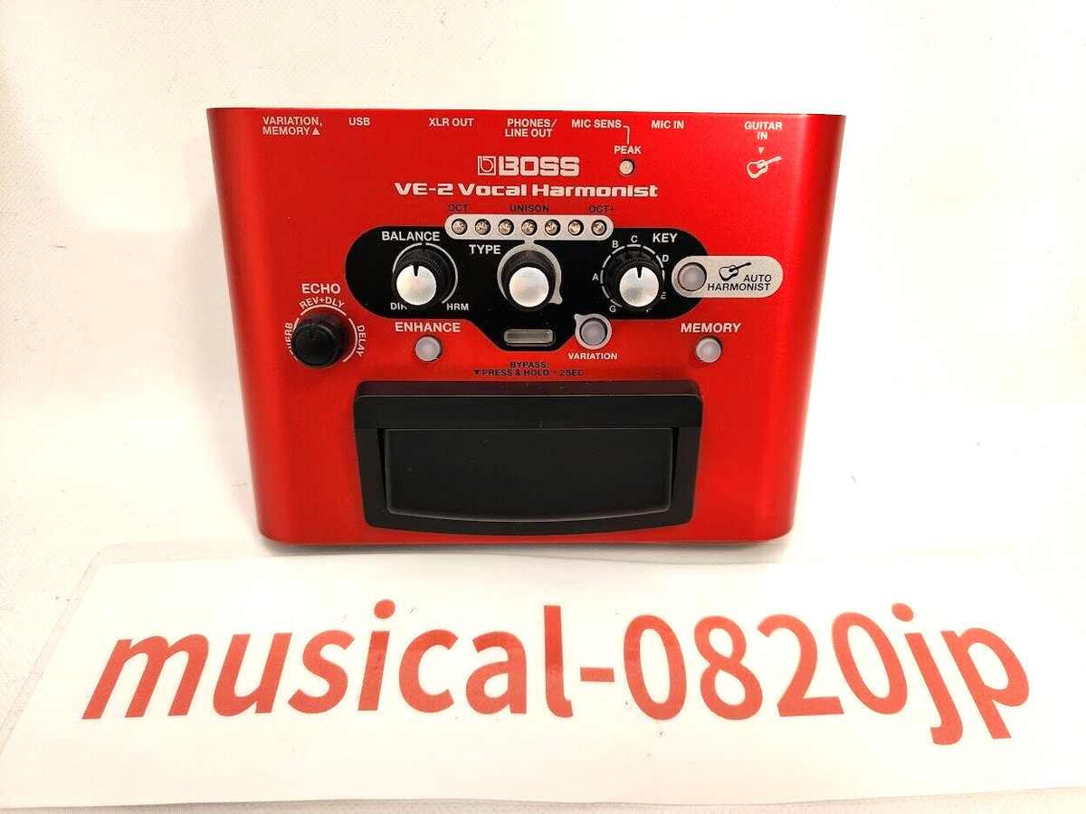 その他 BOSS VE-2 Vocal Harmonist Boss VE-2 Vocal Harmonist Effects Processor | Sweetwater