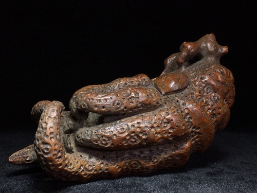 Collectible Chinese old natural bamboo hand carven buddha hand exquisite statue - Picture 4 of 9