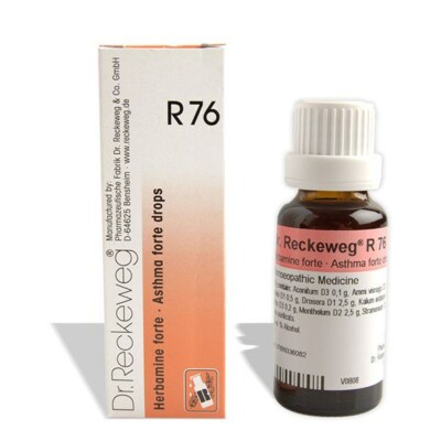 Dr Reckeweg R76 Asthma Forte Homeopathic Drops Made in Germany OTC 22ml
