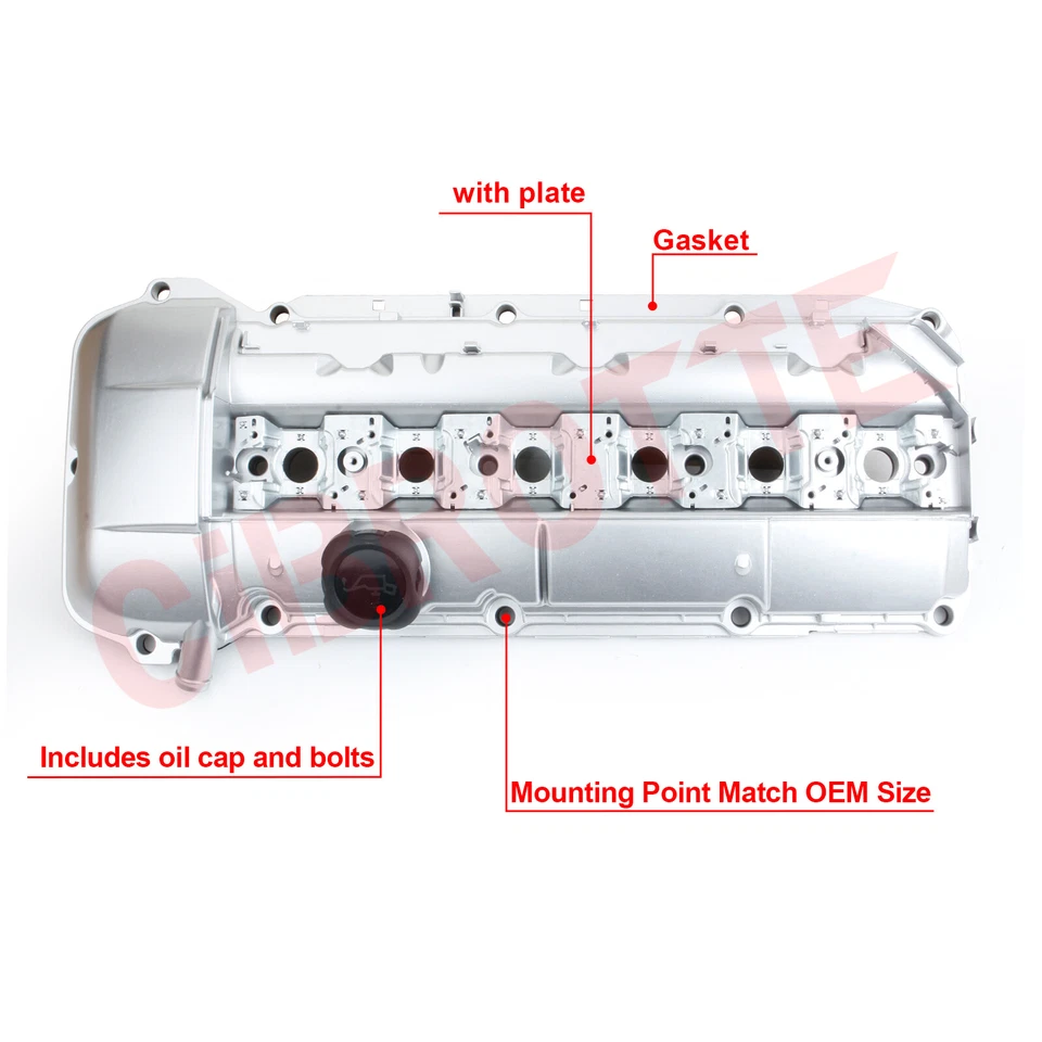 Cubierta de válvula de aluminio de rendimiento mejorado para 98-02 BMW E39 E46 325i 328i 330i👍 Foto 4 de 4