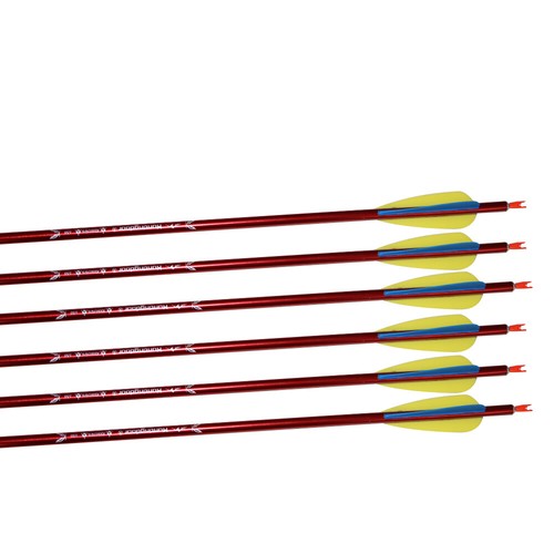 31'' Archery Aluminum Arrow Spine 550 OD7.6 for Recurve & Compound Bow Hunting - Picture 36 of 56