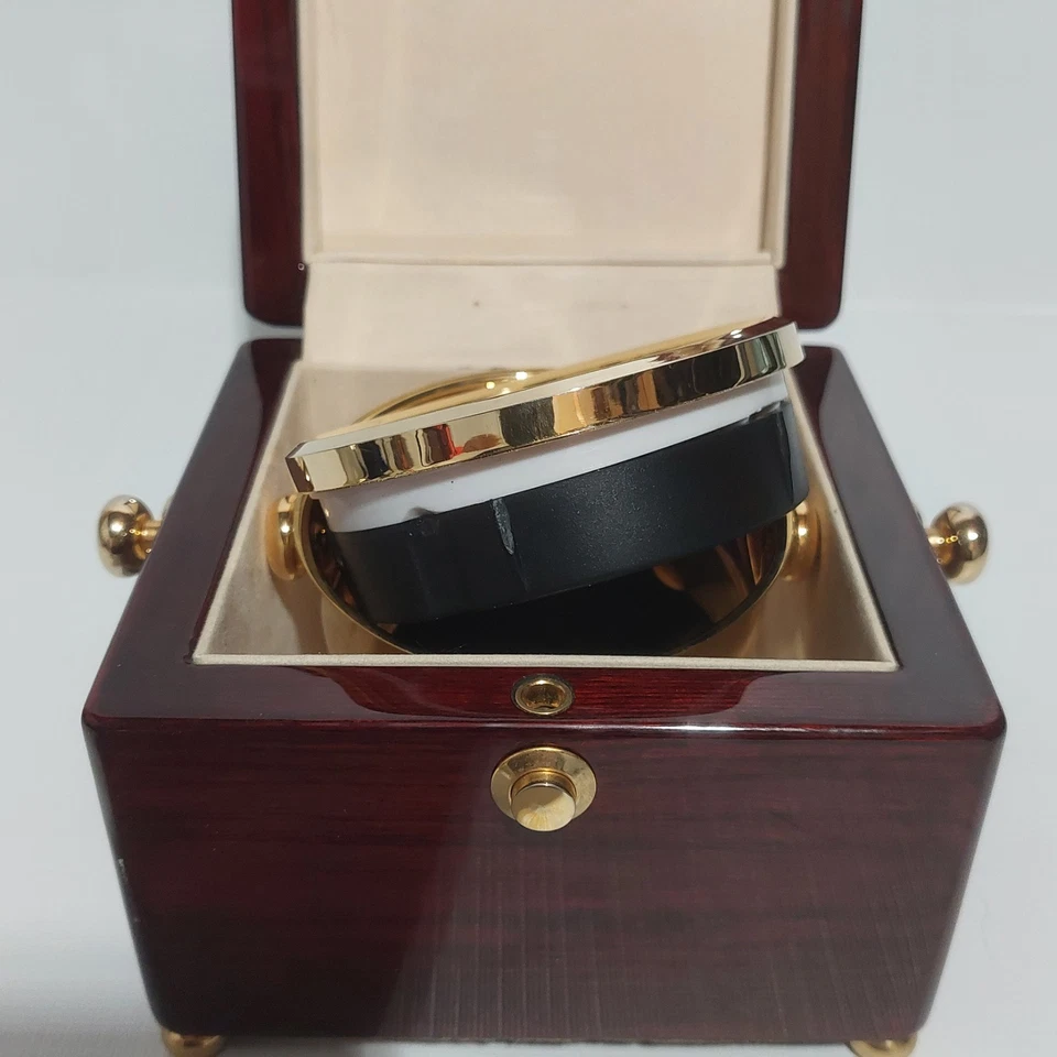 Promocional - Reloj de escritorio Howard Miller Box en estuche de palisandro DCHA 2003. NO FUNCIONA Foto 4 de 4