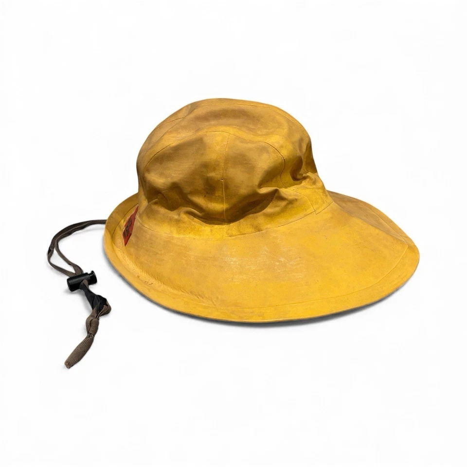 De Colección DIAMANTE NEGRO Kaufman Canadá Souwester Impermeable Pescador Sombrero y Oreja de Vellón Foto 4 de 4