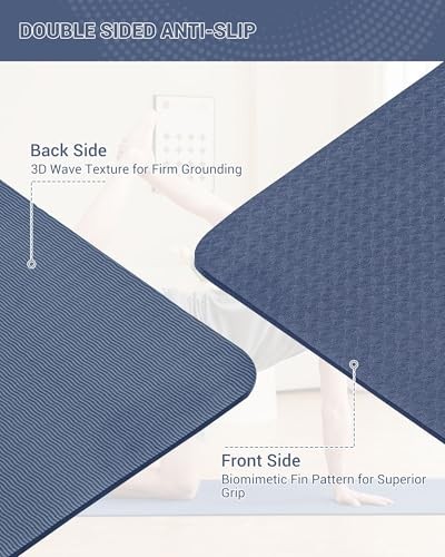 Tapis de Fitness Anti-dérapant Good Nite en TPE Amortissant pour Pilates - 4