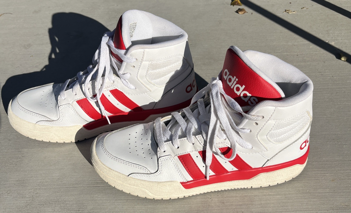 Adidas Entrap Mid EG4310 Men's Athletic Shoes Sneakers White/Red Size 8us |  eBay