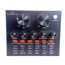 Rechargeable Battery-Powered Live Sound Card Audio Interface for Streaming