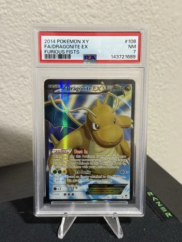Dragonite EX (108 Full Art) 108/111 XY - Furious Fists Holo PSA 7