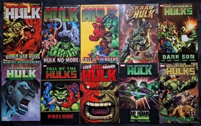 Hulk graphic novel lot of 10 miscellaneous TPB volumes VG to LN