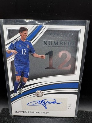 Matteo Pessina Italy 2022-23 Panini Immaculate Numbers Auto /4