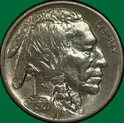 1920 Buffalo Nickel Choice Almost Uncirculated AU+ Coin #36486