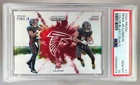 Drake London Michael Penix Jr 2024 Panini Prizm Color Blast Dual SSP RC PSA 10