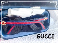 GUCCI Sunglasses GG0368S 002 Tortoise Shell Web Stripe Square Women ITALY
